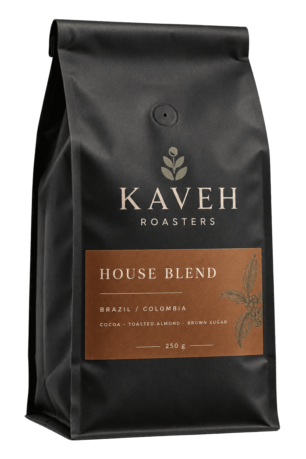 House Blend coffee bag by Kaveh Roasters